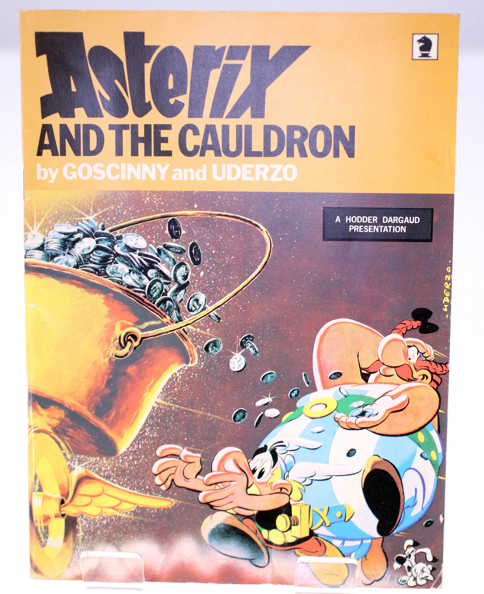 Asterix and the Cauldron, an early English-language Asterix edition remembered from childhood.
