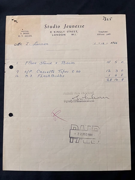 Image direction: a visually modest but information-rich piece of ephemera - ideally a dated receipt, local invoice, timetable or annotated programme where address, date, price, handwriting or use makes the historical value legible.
